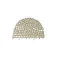 Embellished Crochet Hat - Silver
