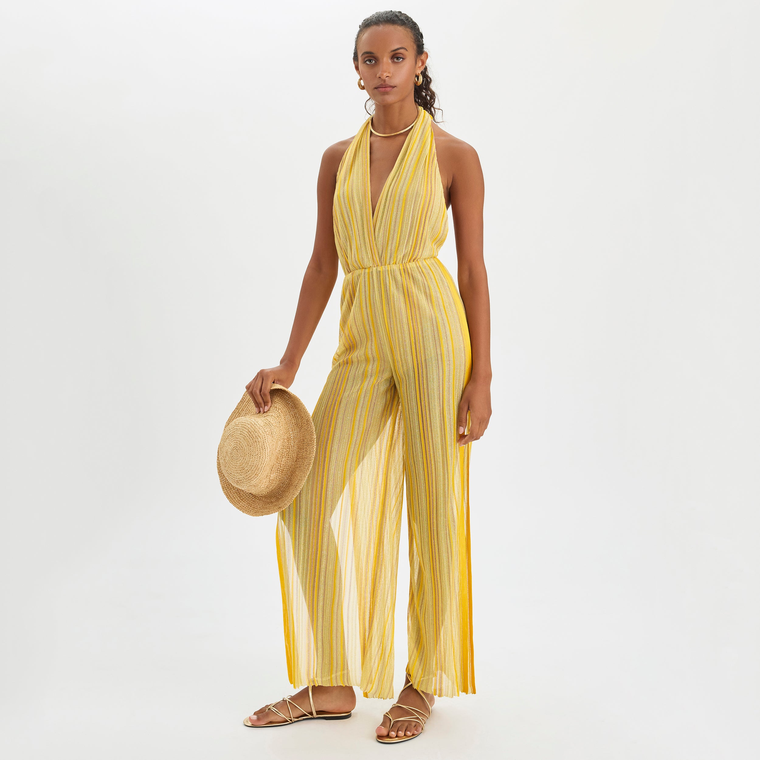 Alexis Jumpsuit Sunshine Yellow - Luxury Resort Jumpsuit