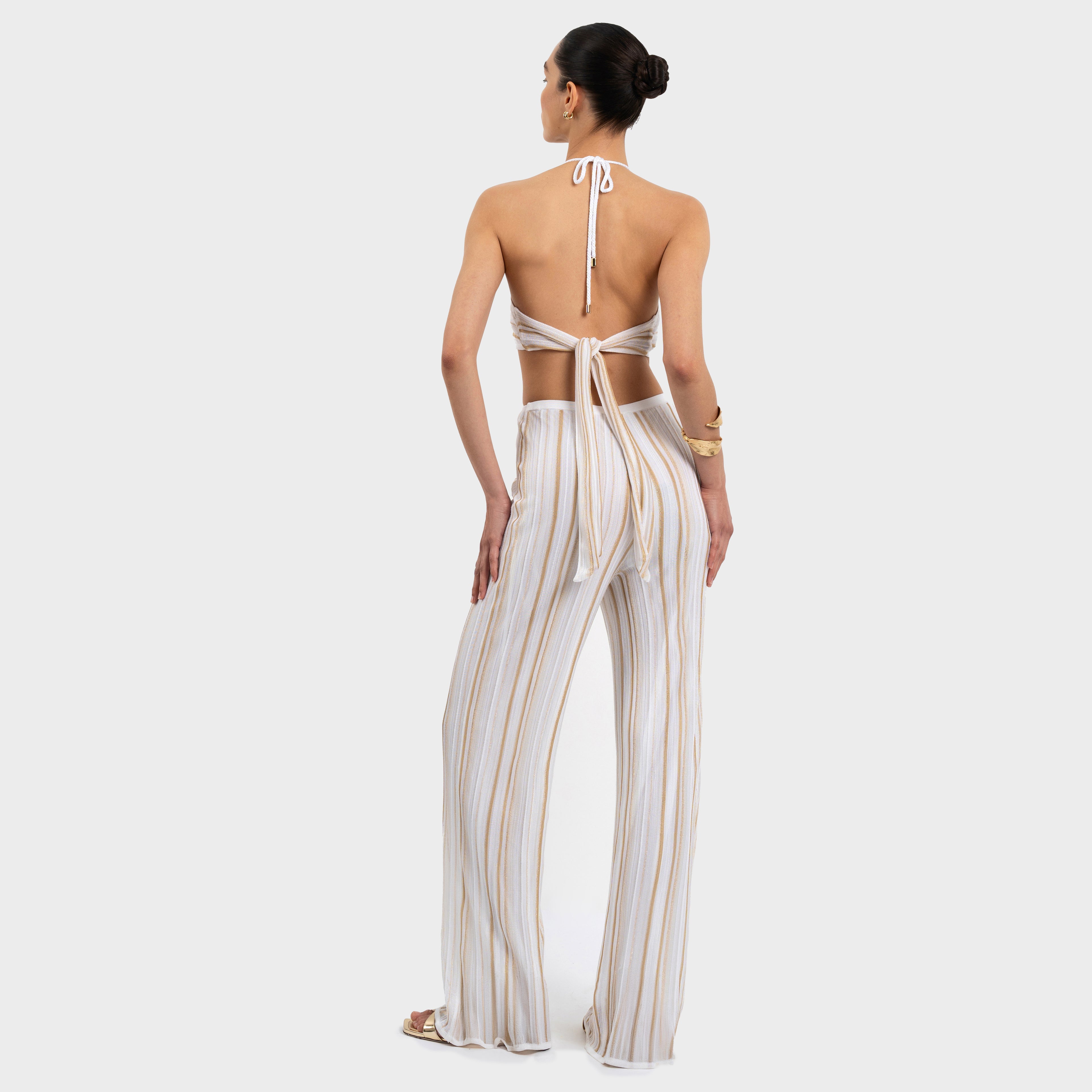 Leonnie Jumpsuit - White Gold