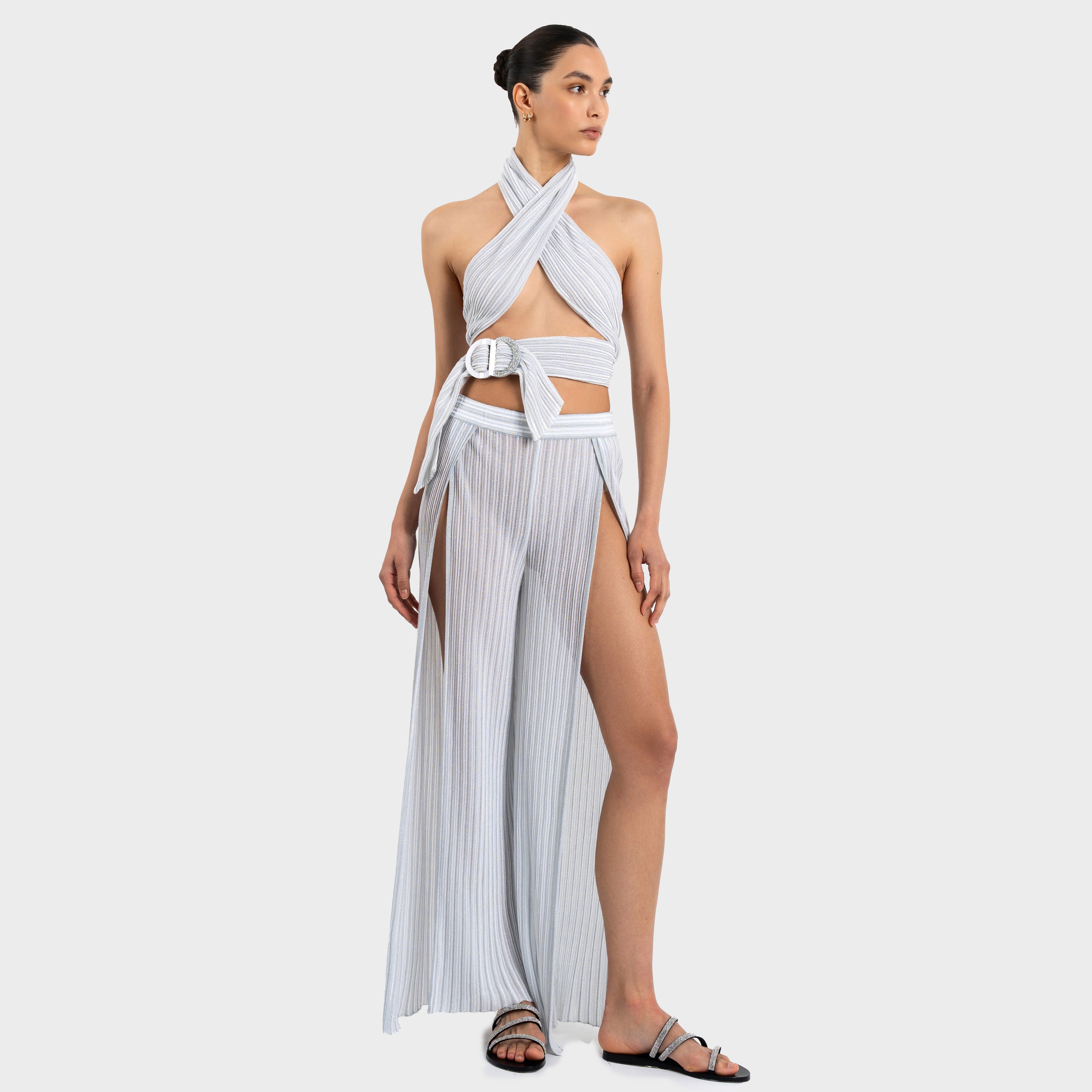 Izzy Pants - Stardust White