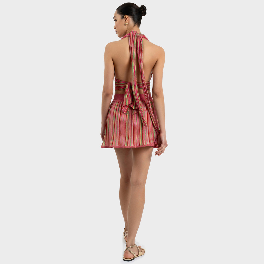 Storm Mini Skirt - Watermelon