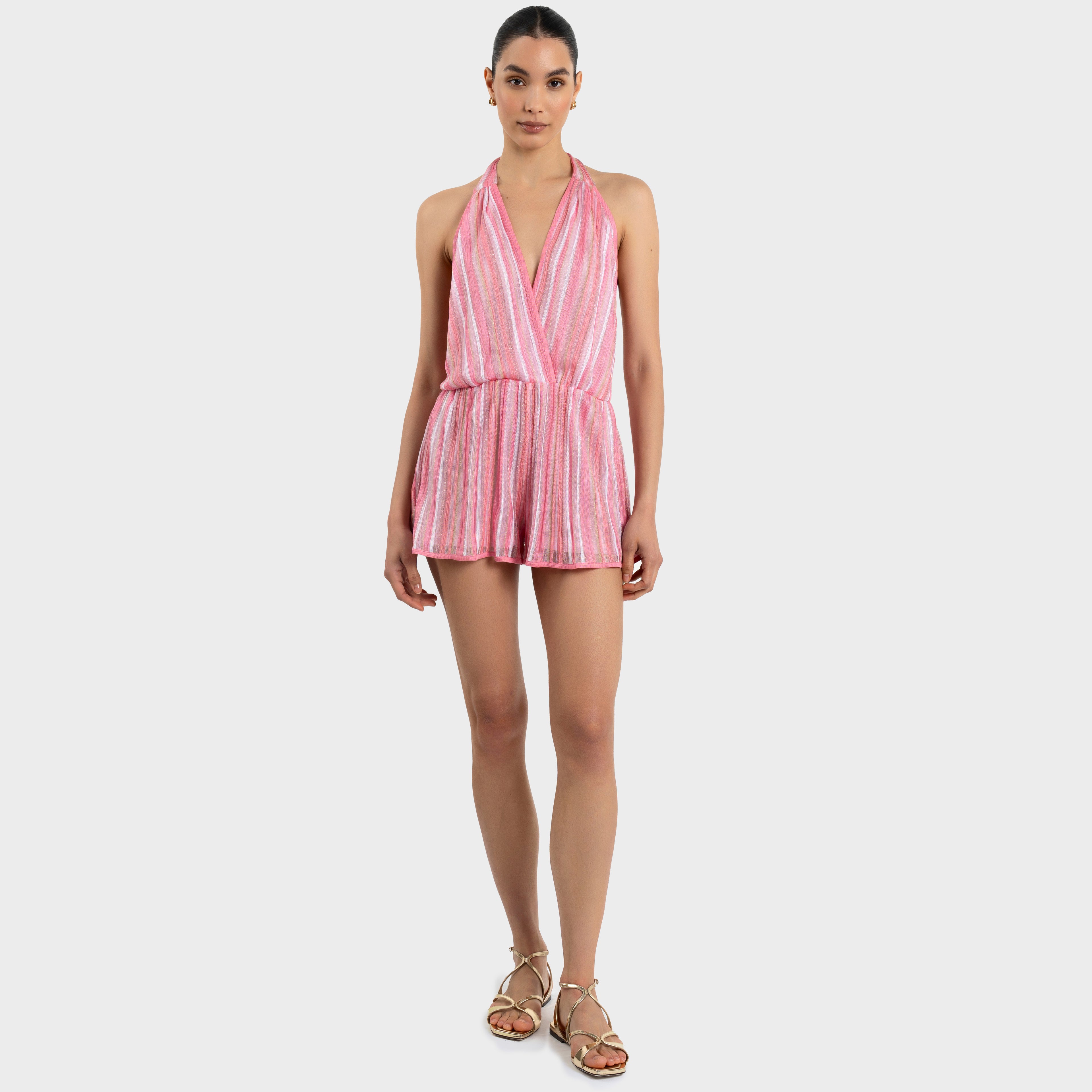 Luna Romper - Summer Pink