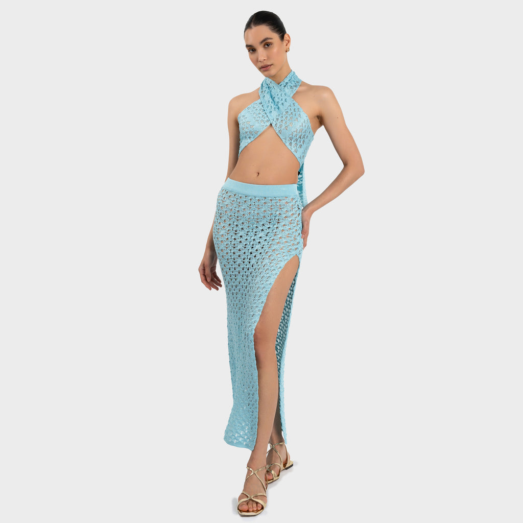 Cleo Skirt - Sky Blue