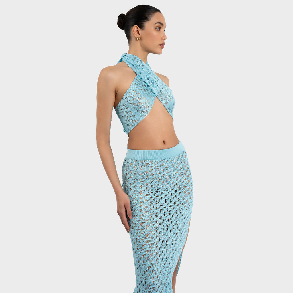 Cleo Skirt - Sky Blue