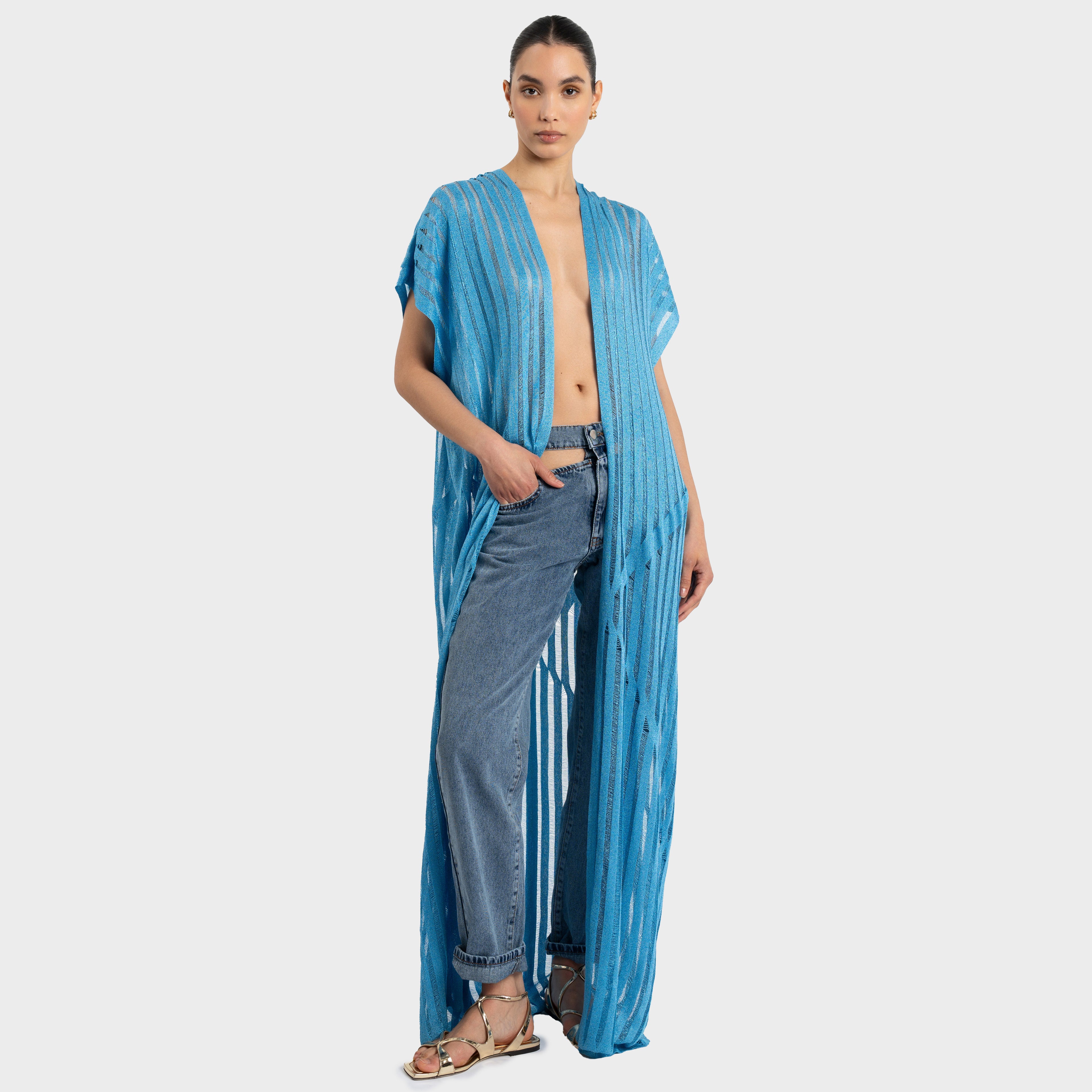 Maruata Long Kaftan - Blue