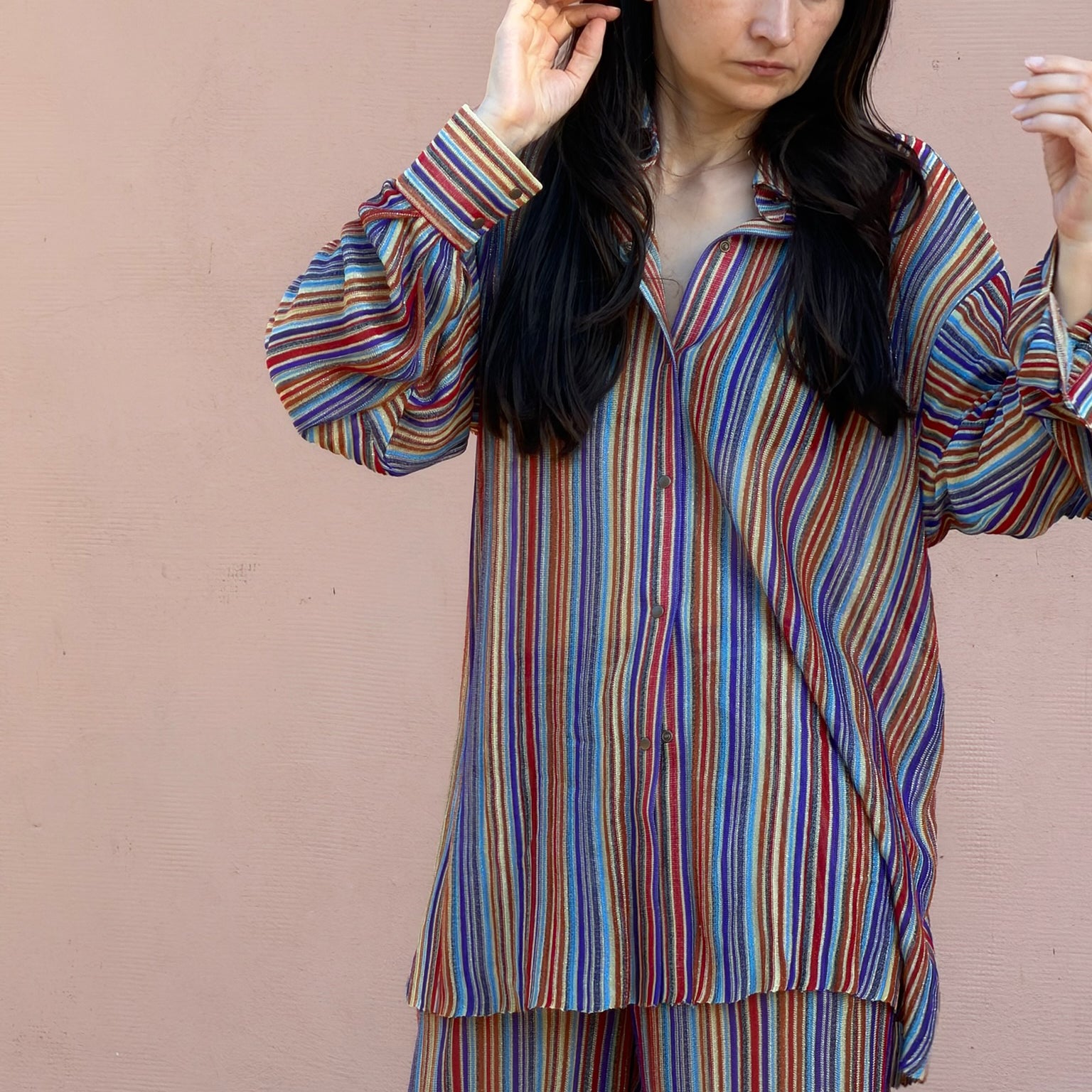 The Iris Shirt in Berry Fig