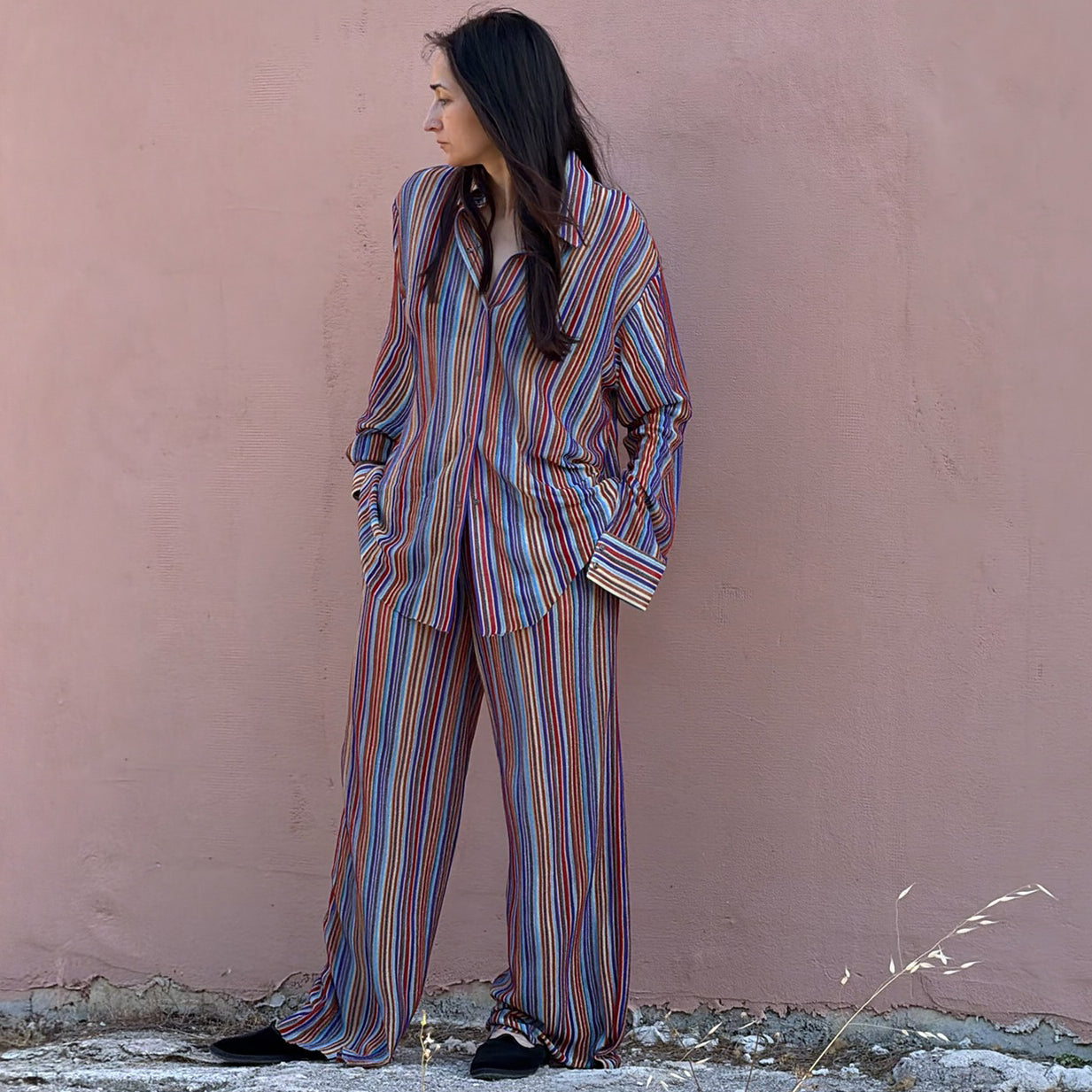 The Iris Shirt in Berry Fig