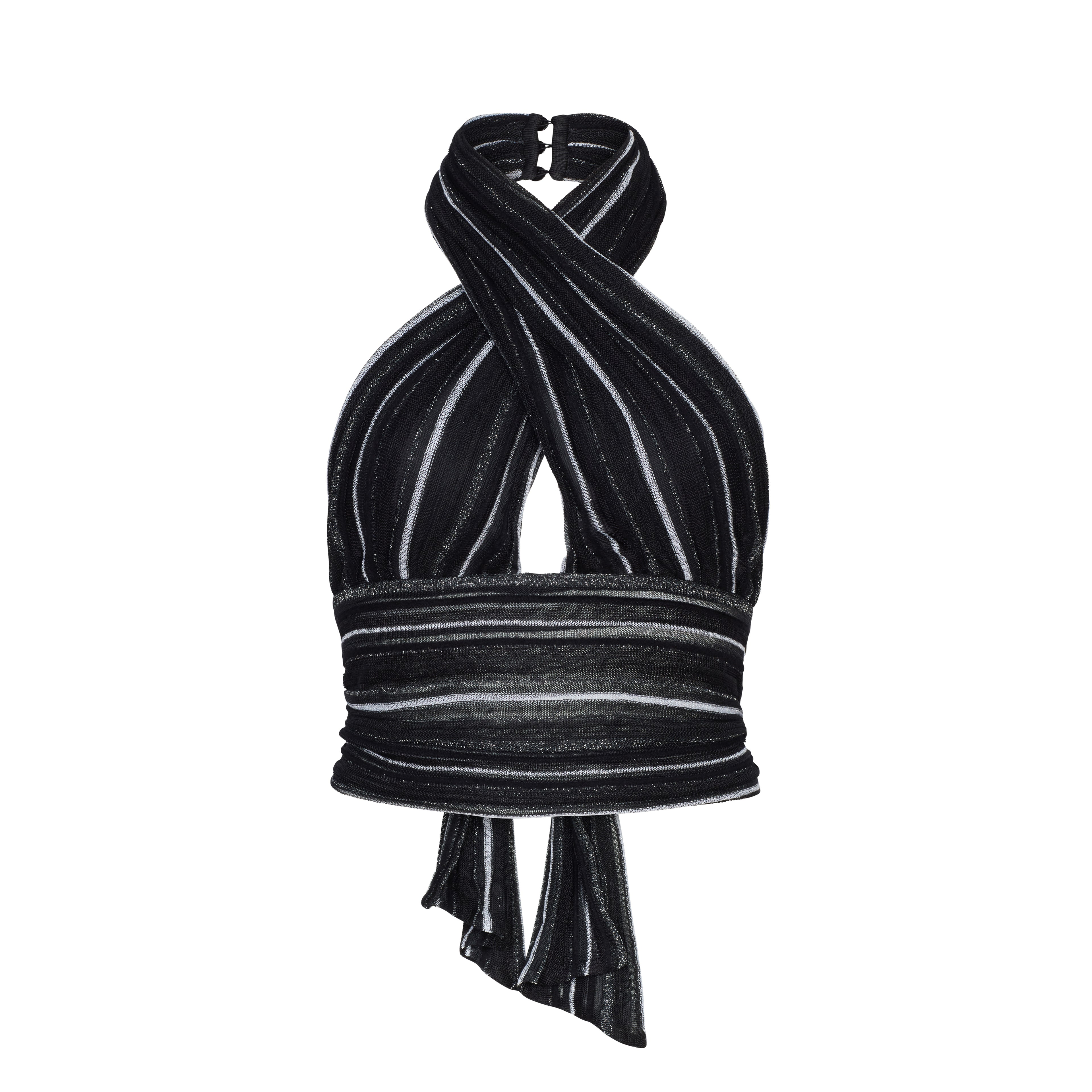 Isla Top  - Black Silver