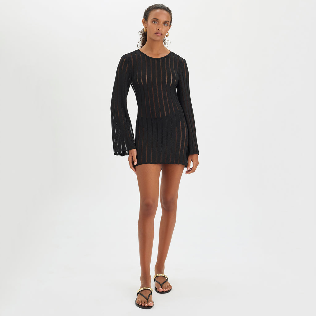 Val Dress -Pitch Black