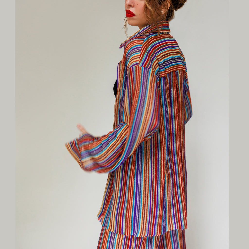 The Iris Shirt in Berry Fig