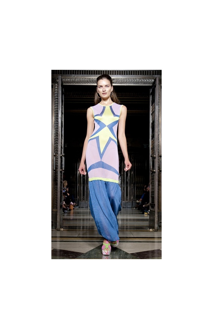 Hexagram Star Dress with Long Skirt